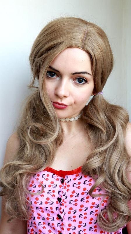 Punisher series Amy Lolita cosplay, TV movie cosplay, beautiful custom made romper with cherries, women cute cosplay