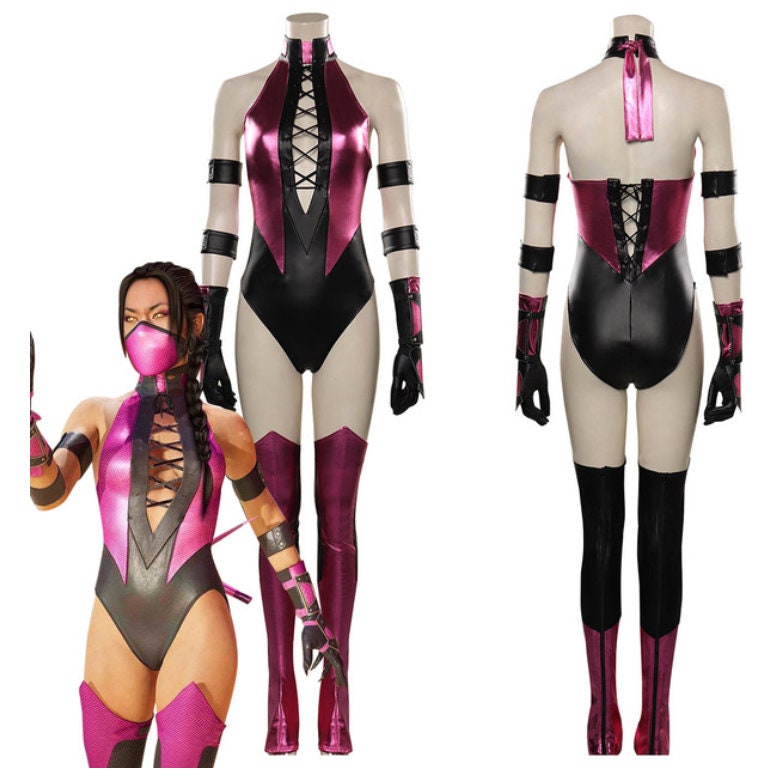 Custom made Mortal Kombat Cosplay Costume KITANA, Mileena Outfits Women Video Game Halloween Carnival Party Clothes Ladies Fashion