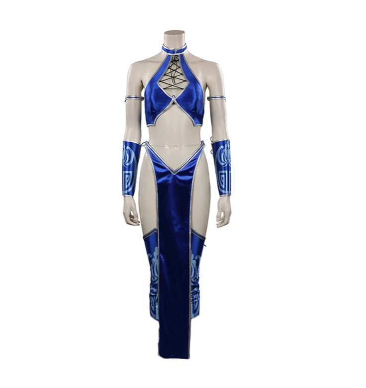 Custom made Mortal Kombat Cosplay Costume KITANA, Mileena Outfits Women Video Game Halloween Carnival Party Clothes Ladies Fashion