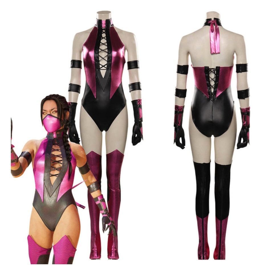 Custom made Mortal Kombat Cosplay Costume KITANA, Mileena Outfits Women Video Game Halloween Carnival Party Clothes Ladies Fashion