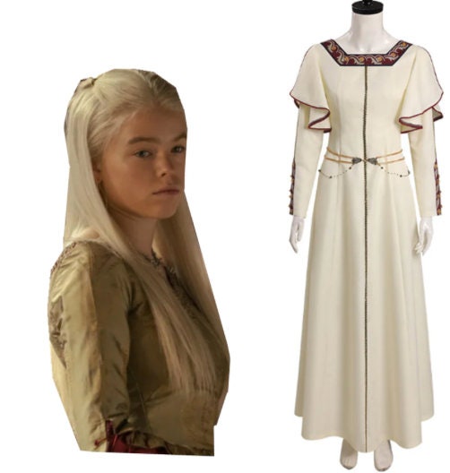 House COS Dress Dragon Season 1 Rhaenyra Cosplay Costume Outfits Halloween Carnival Suit Role Play New Women's Dress Clothing