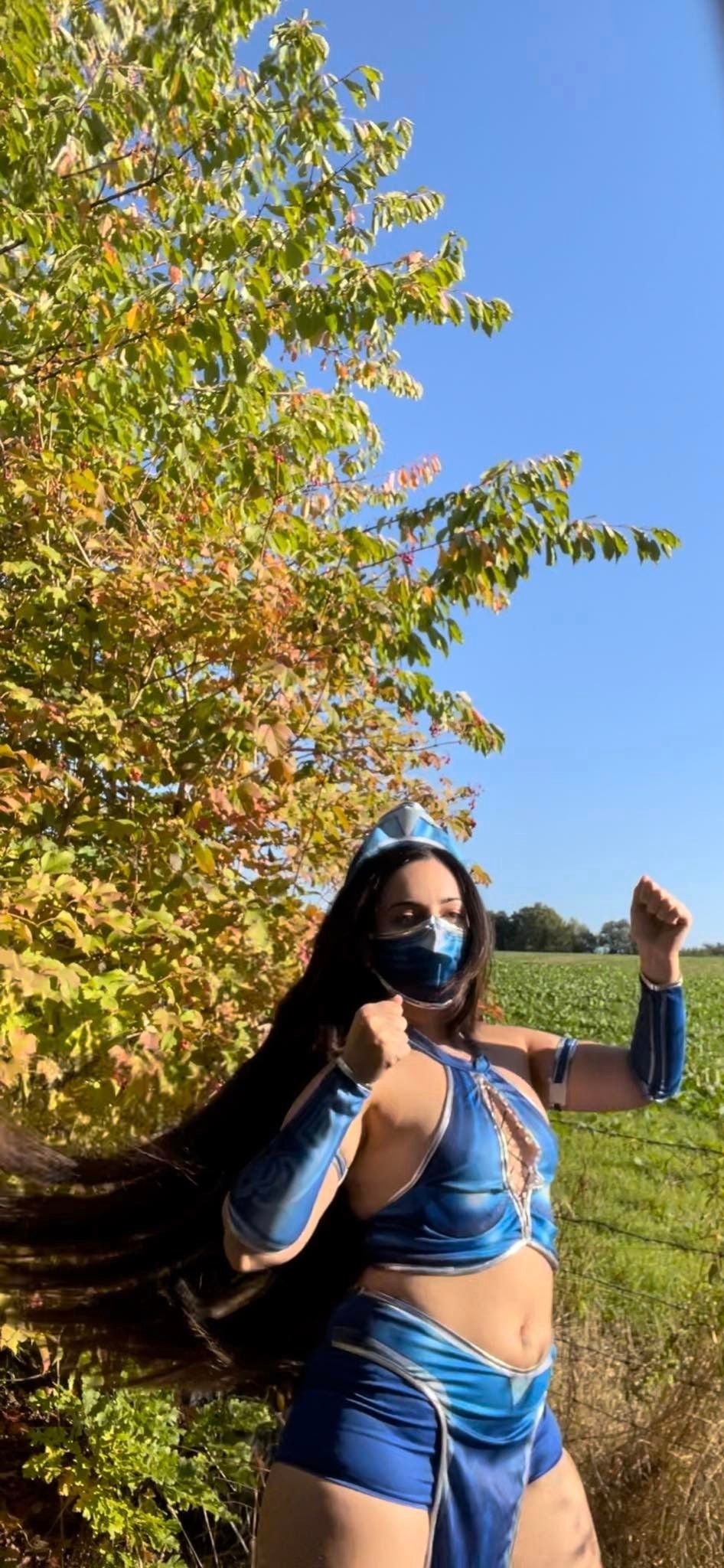 Custom made Mortal Kombat Cosplay Costume KITANA, Mileena Outfits Women Video Game Halloween Carnival Party Clothes Ladies Fashion