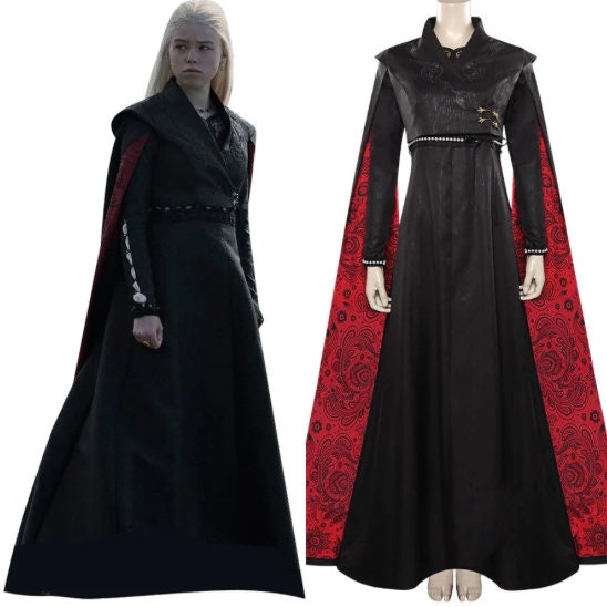House COS Dress Dragon Season 1 Rhaenyra Cosplay Costume Outfits Halloween Carnival Suit Role Play New Women's Dress Clothing