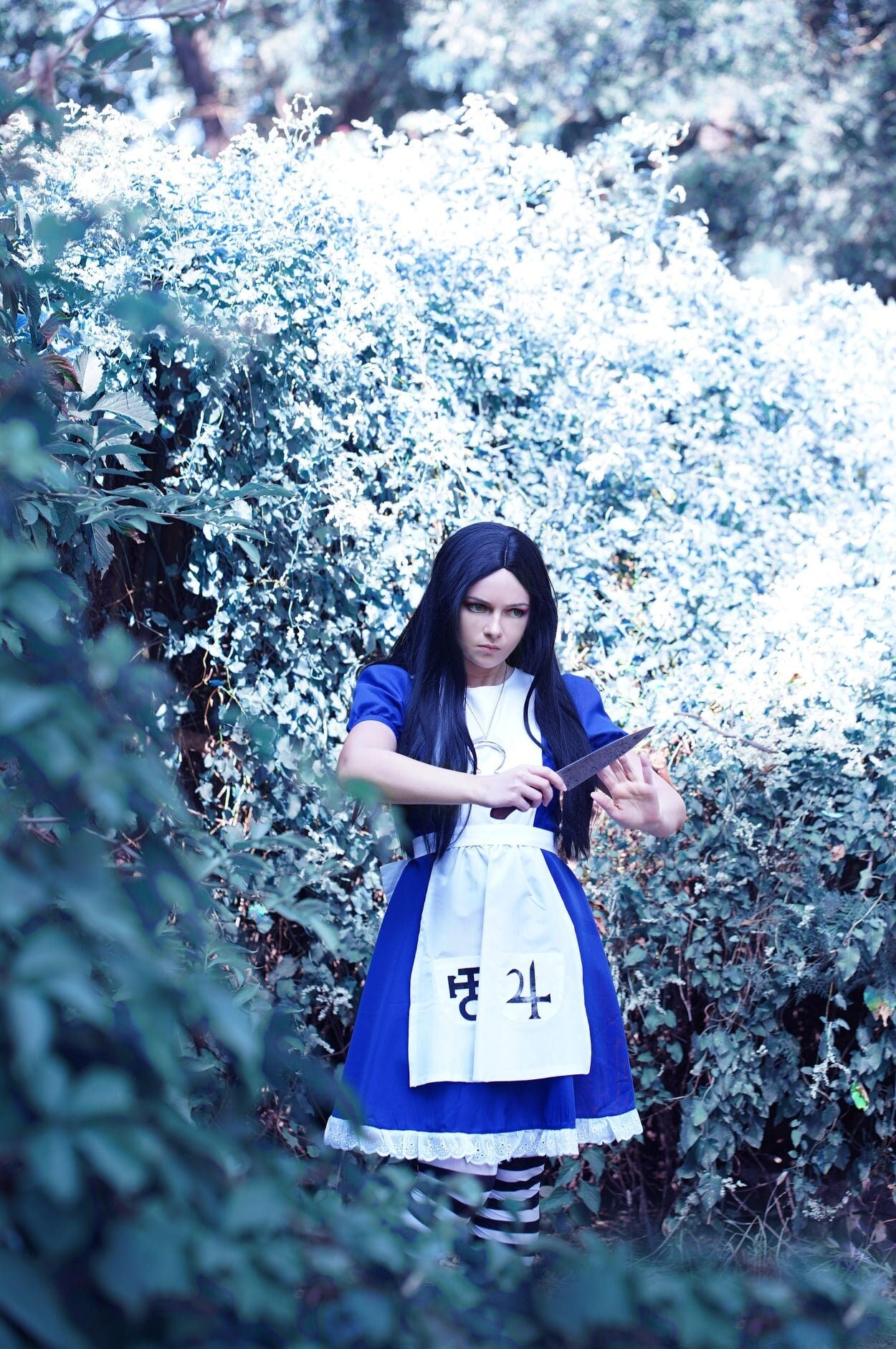 Custom made High Quality American Mcgee Alice Dress Cosplay Costume Handmade Clothes Customizable Alice in Wonderland