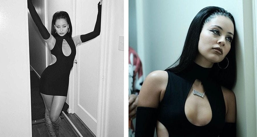 Maddy Alexa Demie Cosplay Costume Sexy Black Hollow Crop Top Bra and Cutout Pants Outfits for Women, sexy euphoria cosplay