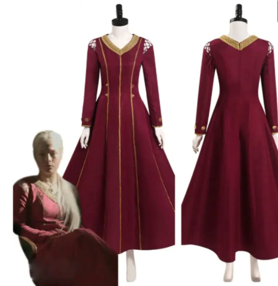 Custom made House medieval Dress Dragon Cosplay Costume Outfits Halloween Carnival Suit Role Play New Women's Dress Clothing