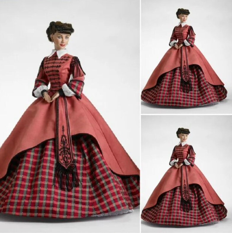 Custom made Gone With The Wind Scarlett O'hara Cosplay Vivien Leigh Movie Costume Floral Dress Ball Gown 19 Century Women Dresses