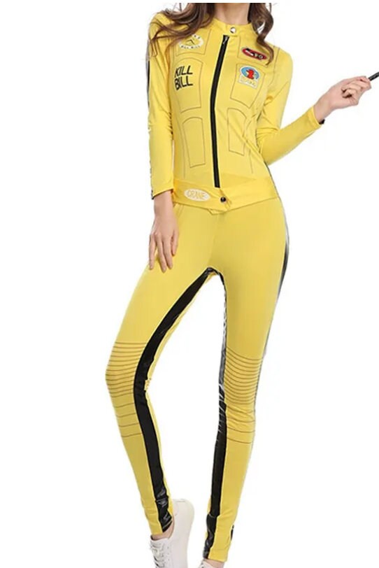 Custom Made Kill Bill The Bride Beatrix Kiddo yellow jumpsuit Gogo Yubari school girl uniform fashion female cosplay