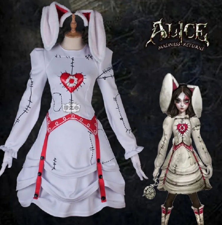 Custom made High Quality American Mcgee Alice Dress Cosplay Costume Handmade Clothes Customizable Alice in Wonderland
