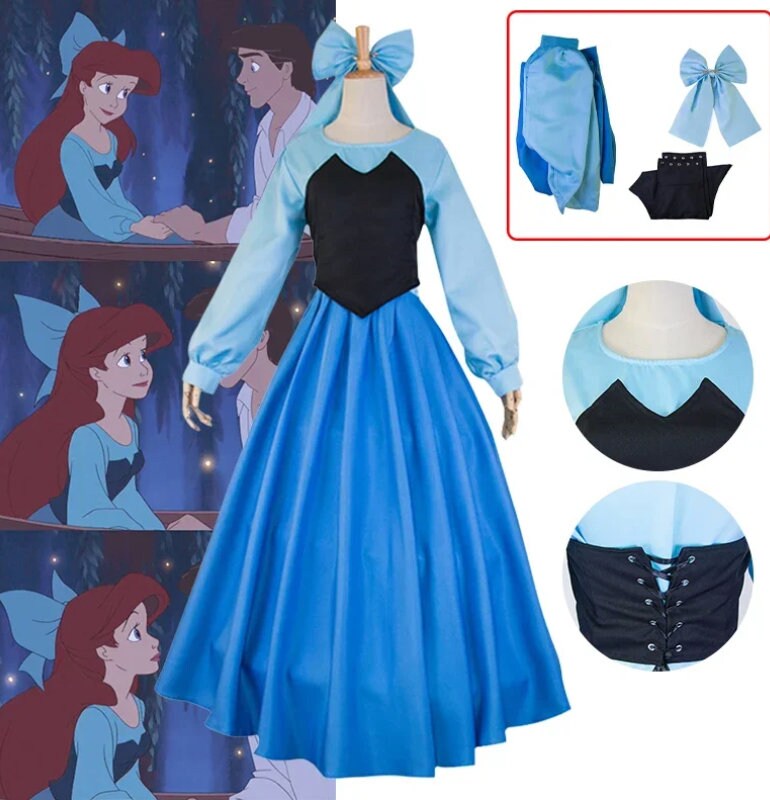 Adult Cosplay Dress Snow White Rapunzel Ariel mermaid Peter Pan Wendy Tinker Bell Girl Dress Women Adult Cartoon Princess Halloween Costume