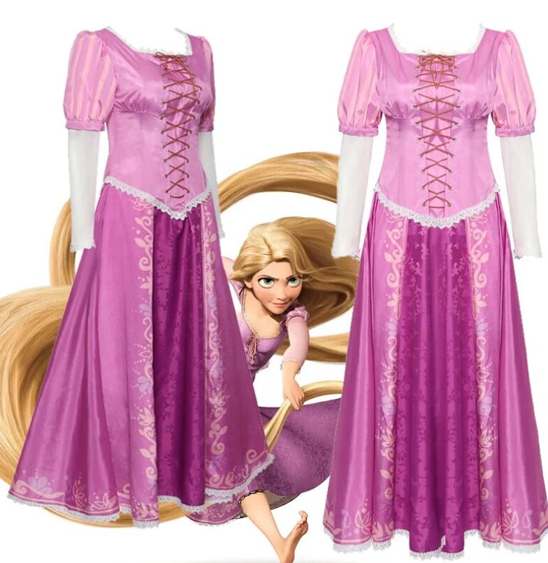 Adult Cosplay Dress Snow White Rapunzel Ariel mermaid Peter Pan Wendy Tinker Bell Girl Dress Women Adult Cartoon Princess Halloween Costume