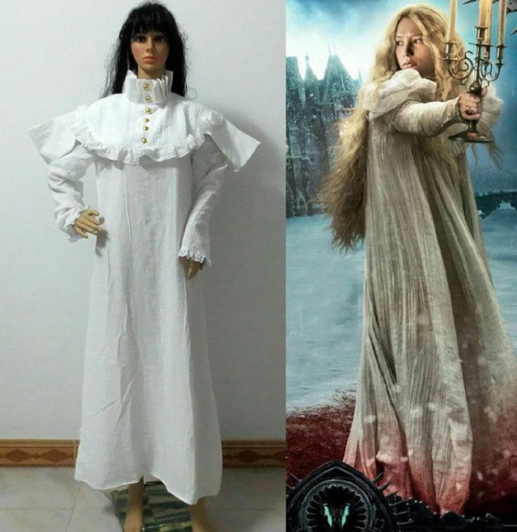 Custom made Cosplay Crimson peak Edith Cushing costume Victorian dress Edwardian Gown Movie Cosplay Historical Lady Edwardian clothing
