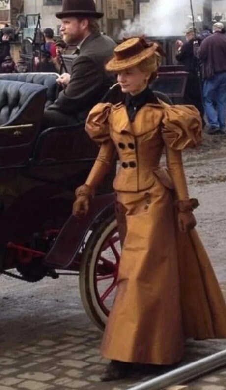 Custom made Cosplay Crimson peak Edith Cushing costume Victorian dress Edwardian Gown Movie Cosplay Historical Lady Edwardian clothing