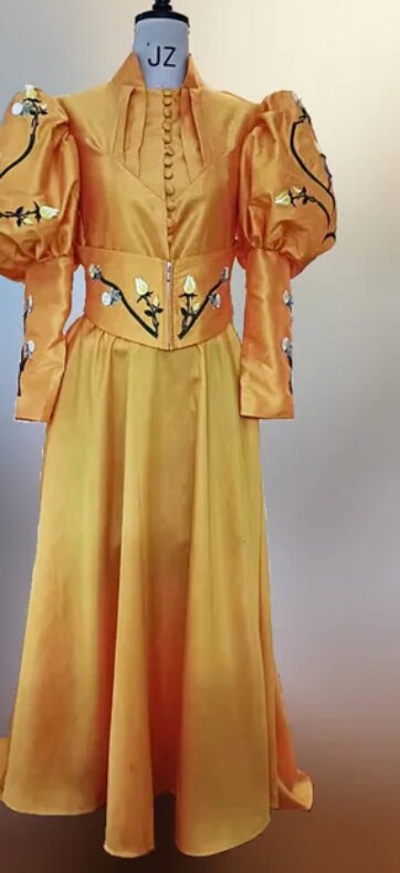 Custom made Cosplay Crimson peak Edith Cushing costume Victorian dress Edwardian Gown Movie Cosplay Historical Lady Edwardian clothing