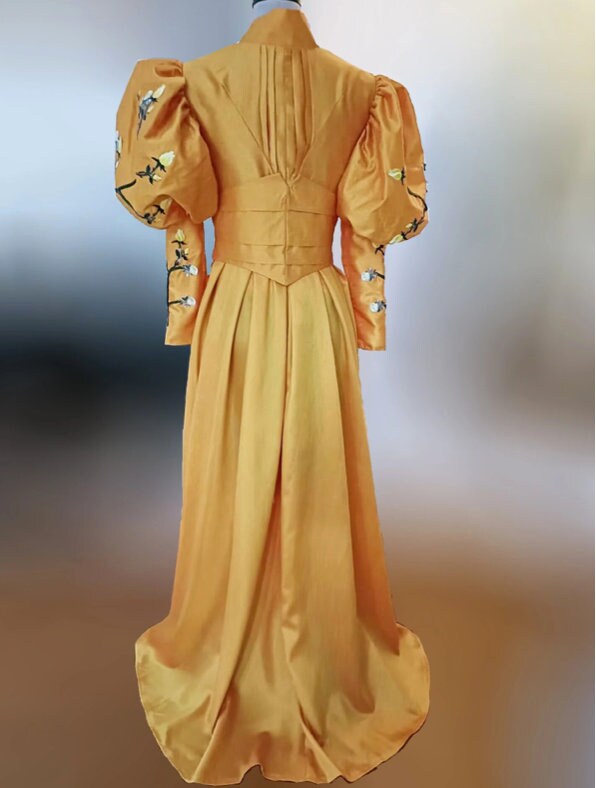 Custom made Cosplay Crimson peak Edith Cushing costume Victorian dress Edwardian Gown Movie Cosplay Historical Lady Edwardian clothing