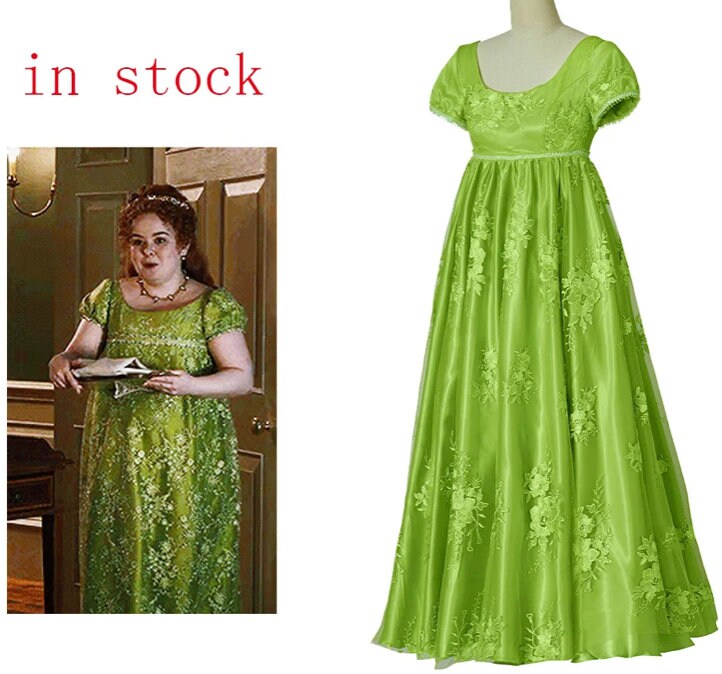 Custom made Bridgerton TV Daphne Penelope Cosplay Costume Women Regency Blue Dress Lace Puff Sleeve Gown Princess Ball Dresses Outfits