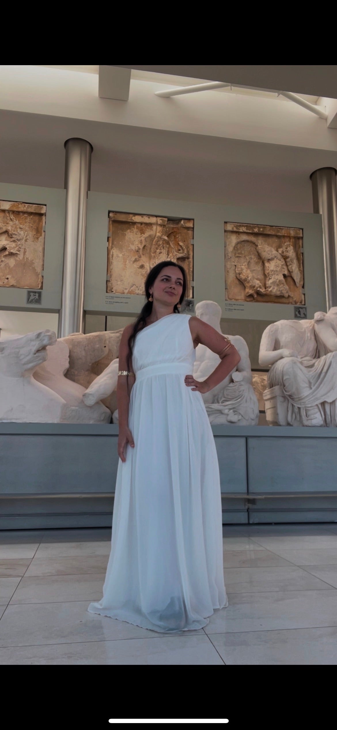 Greek goddess Ancient Greece/Rome one shoulder chiffon dress, Halloween /photoshoot outfit