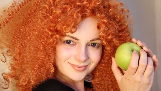 Custom made curled & styled ginger halloween cosplay wig, red curly hair