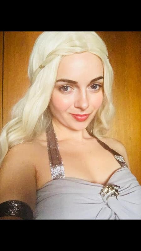 Daenerys Targaryen cosplay blonde wavy wig, styled, women haircare, game of thrones cosplay, mother of dragons,Khaleesi wig