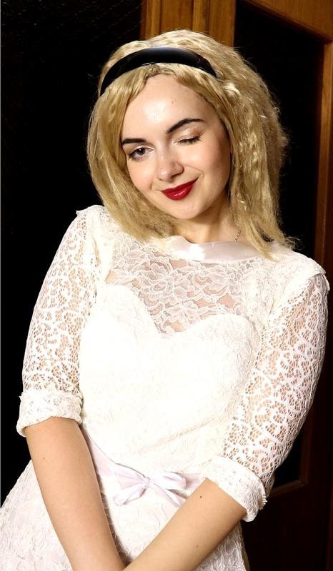 Sabrina Spellman wedding white dress, Chilling adventures of Sabrina, Sabrina teenage witch,Women's cosplay, white lace dress,