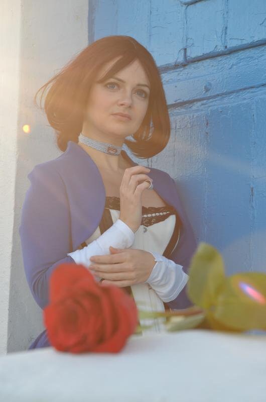 Elizabeth Bioshock custom made cosplay, Elizabeth Anna De Vit, women cosplay, corset fashion, American game series