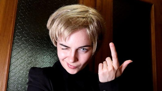 Unisex short blonde wig, male female wig, Draco Malfoy hair cosplay, anime wig cosplay