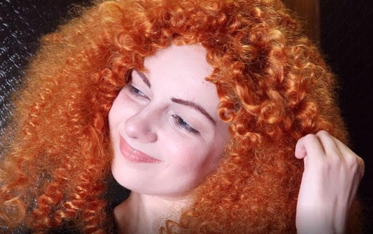 Custom made curled & styled Merida Brave cosplay wig, Merida red curly hair, custom styled wig