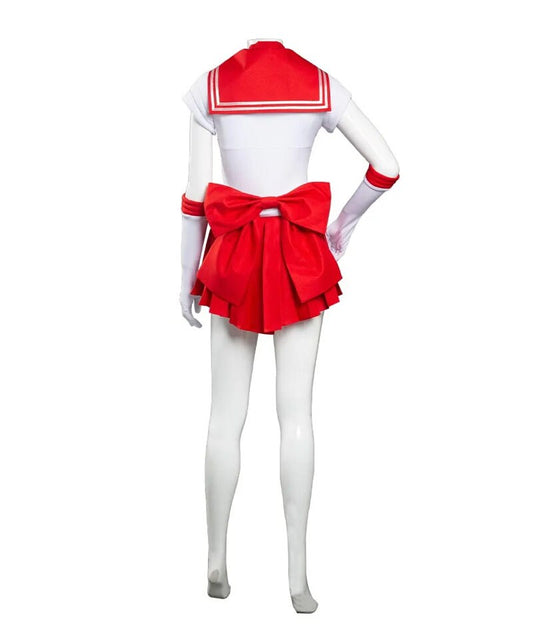 Custom made Hino Rei Cosplay Costume Sailor Anime Moon Fantasy Cute Sexy Women Halloween Carnival Outfits For Ladies Role Play New