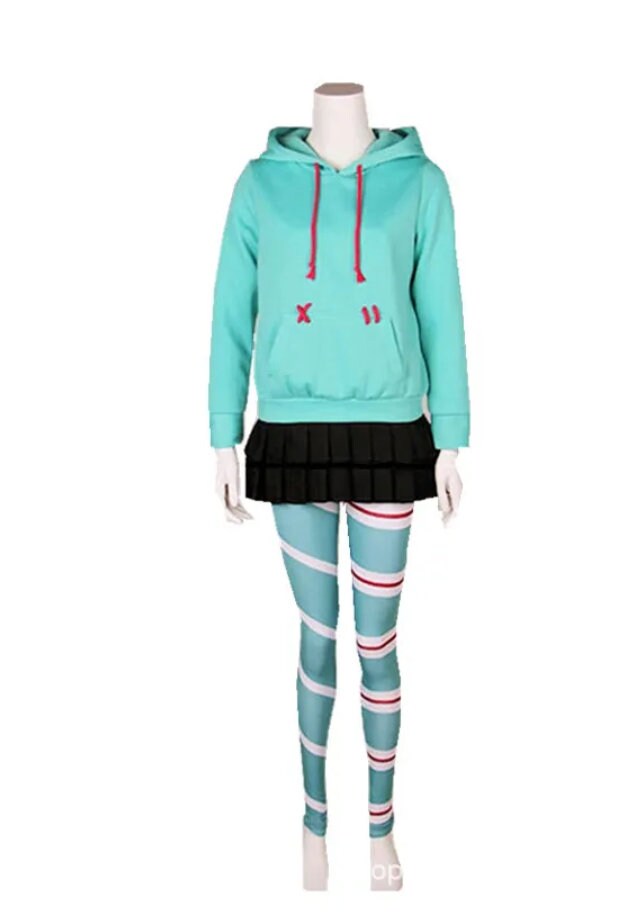 Wreck-It Ralph Vanellope von Schweetz Cosplay Outfits Halloween Carnival Costumes