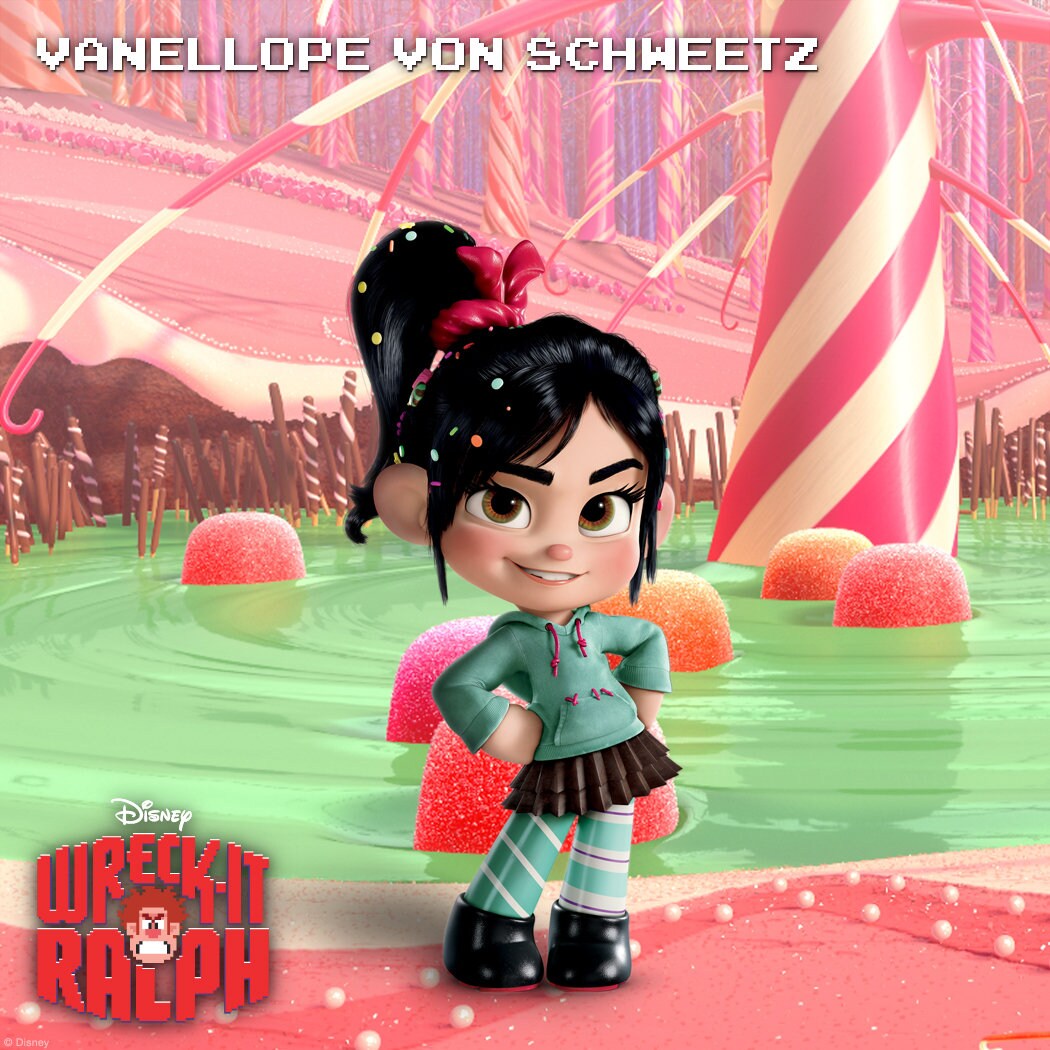 Wreck-It Ralph Vanellope von Schweetz Cosplay Outfits Halloween Carnival Costumes