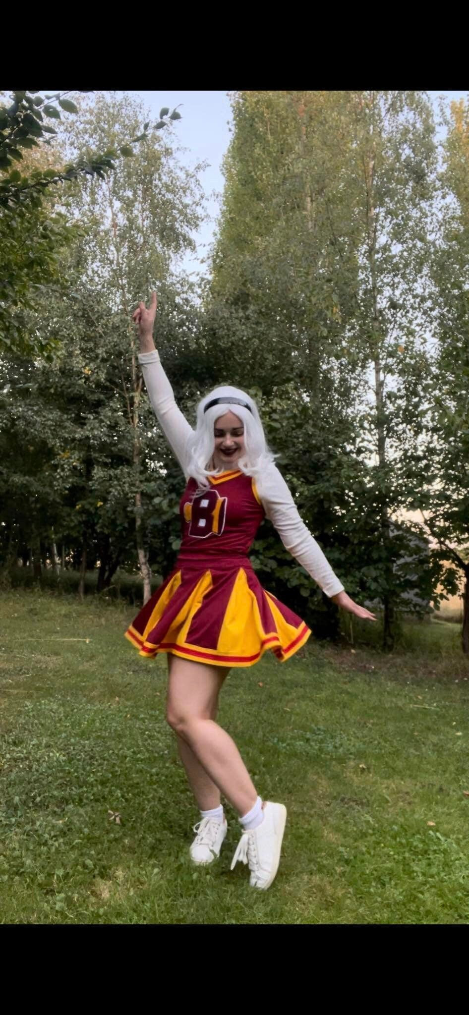 Chilling Adventures of Sabrina Cheerleader Costume Sabrina Spellman Cosplay Dress Baxter High School Cheerleading Uniforms Women