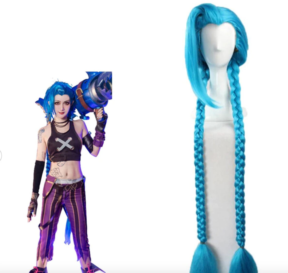 League Of Legends- Arcane Jinx Cosplay Costume Uniform Outfits Halloween Carnival Suit