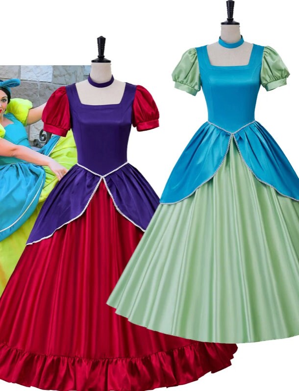 Custom made Disney villains Queen of hearts, Malificent, Evil Queen, Cinderella stepsisters Halloween female dresses party outfits