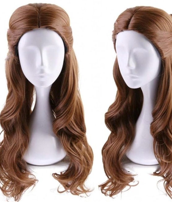 Custom styled Princess Disney Wig for Aurora,Belle, Ariel,Cinderella,Snow White,Rapunzel,Mulan,Pocahontas,Anna,Elsa Girl Women Wigs Cosplay