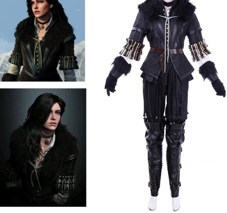 Custom made Yennefer, Ciri Cosplay Costume Game Witcher Wizard Women Top Skirt Outfits Halloween Party Clothes For Ladies Role Play Fashion