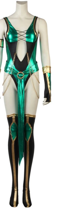 Custom made Women's Mortal Kombat X Jade/Sindel Cosplay Costume Costume Adult Women Sexy Jumpsuit Halloween Carnival Suit