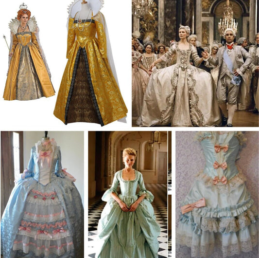 Custom made Queen Marie Antoinette ,Elizabeth I Tudor Renaissance dress, cosplay Carnival Costume Ball Gown Halloween Dress